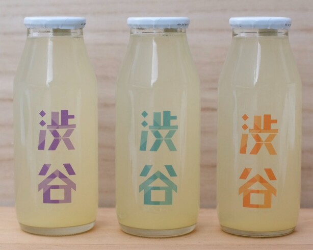 2F チートトウキョウオリジナル「渋谷ブレンドりんごジュース」発売中!