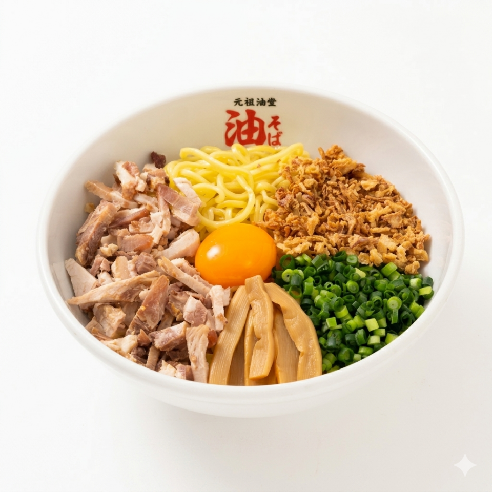2026年5月30日「元祖油堂」オープン! 油そばは、麺が命。苦節8年。 試行を練り重ねたこだわりの「油そば専用麺」をご賞味あれ!