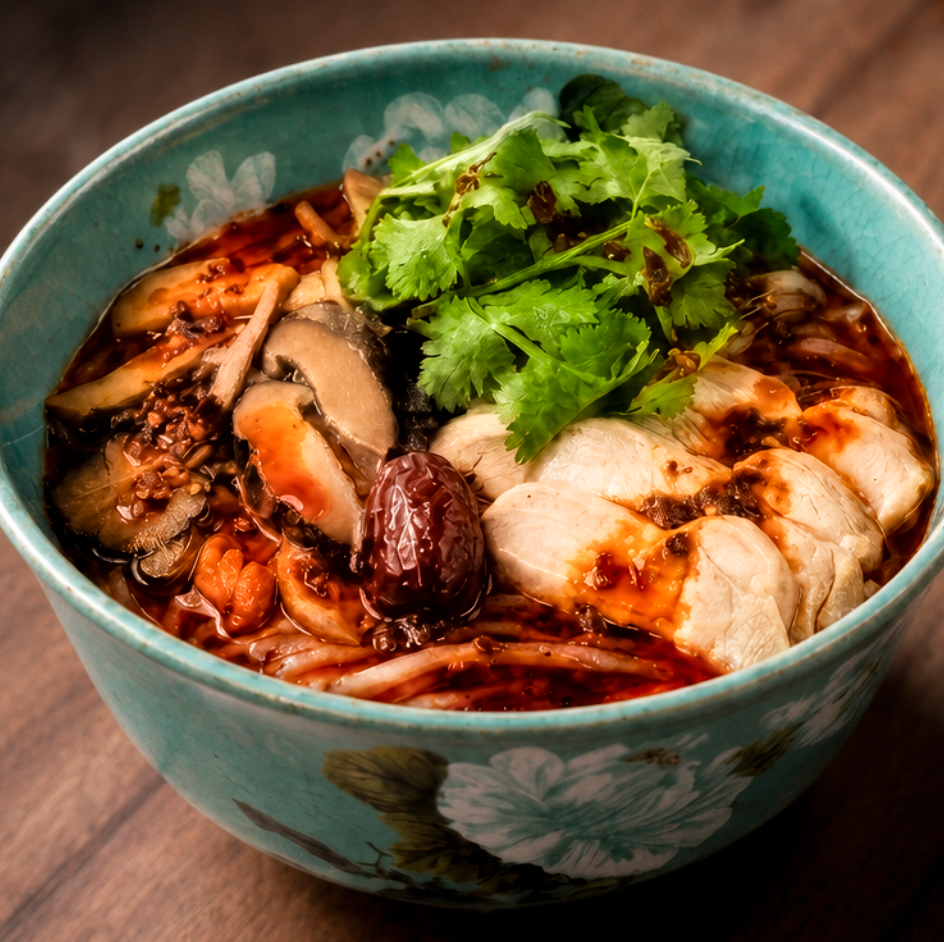 ★Stand Pho You 亜細亜料理店 4F FOOD MET★ 国産「生」米麺 薬膳麻辣フォー 和漢薬膳スープとレモングラス薫る自家製辛味油